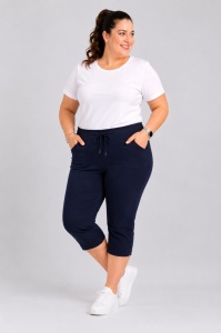 P.2214 Bleumarin, Pantaloni Dama KNOX 3/4, EXTRA LARGE