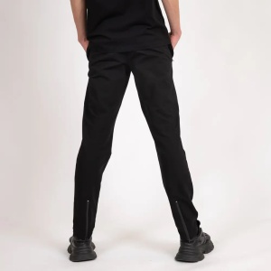 Pantaloni Trening Barbati ANDU, Modern Fit cu Fermoar la Glezna, 62031 Negru - Img 2