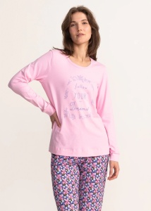 Pijama Dama Soft&Seven By Sofiaman, NADIA S21-134 ROZ - Img 3