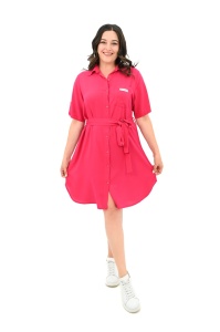 Rochie Casual Adrom, BATAL, Tip Camasa 5246-24 Fuxia - Img 5