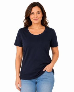T.2501 Bleumarin, Tricou Dama KNOX, Clasic