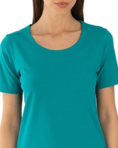 T.2501 TROPICAL Green, Tricou Dama KNOX, Clasic - Img 5