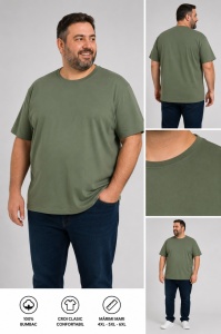 T.4501 KAKI, Tricou Barbati KNOX, EXTRA-LARGE - Img 4