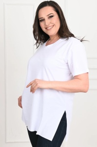 Tricou dama Batal ADROM, V-Line 1698-23 Alb - Img 3