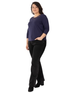 B.2342 BLEUMARIN, Bluza Dama KNOX, Maneca 3/4 Marimi EXTRA LARGE - Img 2