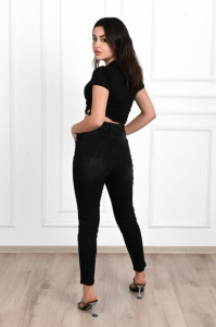Blugi Dama Adrom, 6189-1305 Negru - Img 5