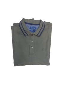 Bluza Barbati RUGATCHI, Polo Pique Regular Fit, KAKI - Img 3