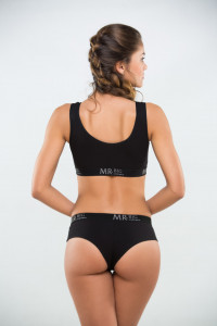 Bustiera dama Mr.Big's Lady, din Bumbac model 542 Negru - Img 2