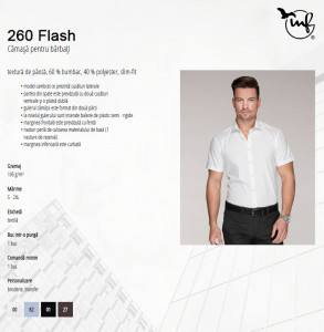 Camasa Barbati Malfini Slim-Fit FLASH 260 Alb - Img 3