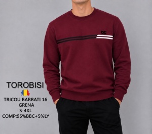 Flanela Barbati TOROBISI TRICOTEX, Model 16 Grena