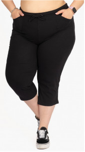 P.2014 Negru, Pantalon Dama KNOX 3/4, EXTRA LARGE - Img 3