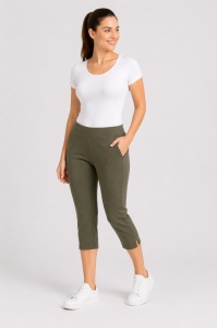 P.2247 KAKI, Pantaloni Dama Casual KNOX 3/4