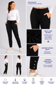 P.2254 NEGRU, Pantaloni Dama KNOX, CASUAL - Img 2