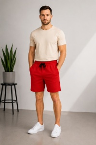 P.4067 Rosu, Pantaloni Barbati KNOX, Scurti tip Short