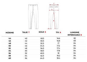 Pantaloni Barbati GAMA, Bumbac Elasticizat, Slim Fit, CHINO 0122 ALBASTRU Inchis c-2212 - Img 5