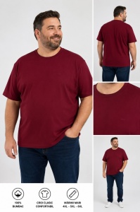 T.4501 BORDO, Tricou Barbati KNOX, EXTRA-LARGE - Img 3