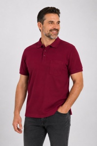 T.4711 Bordo, Tricou Knox Polo Pique Clasic cu Buzunar