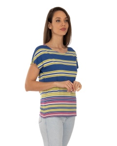 Tricou dama KNOX, din Viscoza, T.2964 ALBASTRU