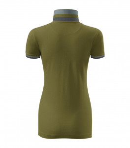 Tricou Dama Malfini Polo Pique COLLAR UP 257 Avocado Green - Img 3