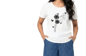 Tricou Dama TOROBISI TRICOTEX, cu Imprimeu, 1036 ALB