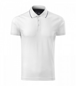 Tricou Polo Barbati Malfini, din Bumbac Mercerizat, GRAND 259 Alb - Img 2