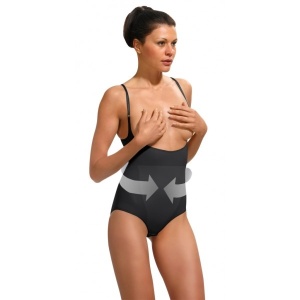 Body Modelator INTIMIDEA, Sub Bust cu Bretele Subtiri Reglabile 510184