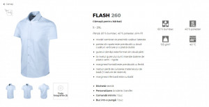 Camasa Barbati Malfini Slim-Fit FLASH 260 Alb - Img 4