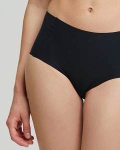 Chilot dama Pompea Midi, din Microfibra, SECOND SKIN Negru - Img 3