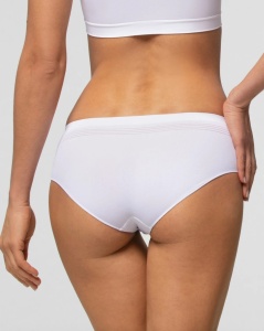 Chilot din microfibra Pompea, Seamless, CULOTTE Alb - Img 3