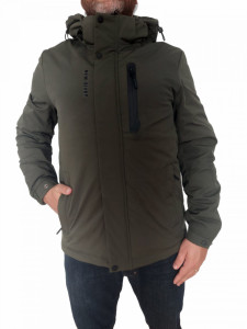 Geaca Barbati Bihor, cu Gluga B-221, Dark Green - Img 4
