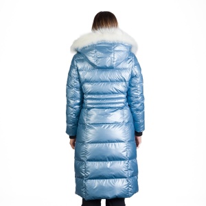 Geaca Dama Northfinder de oras, Moderna Lunga si Izoata, STARLA BU-6273SP LIGHT BLUE - Img 7