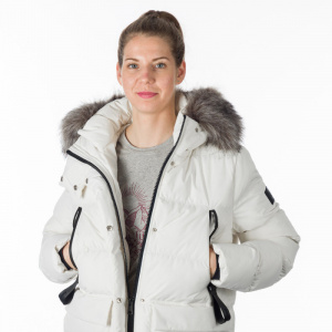 Geaca Dama Northfinder de oras, Moderna Oversize, Hanna BU-6076SP Alb - Img 4