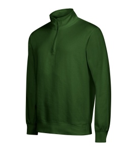 Hanorac Unisex MALFINI, Guler Inalt cu Fermoar, SUMMIT 429 VERDE Sticla - Img 4