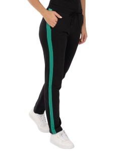 P.2269 Negru & Verde, Pantaloni Trening Dama KNOX, Tipar Conic