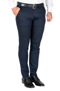 Pantaloni Barbati GAMA, Bumbac Elasticizat, Slim Fit, CHINO 0122 ALBASTRU Inchis c-2212