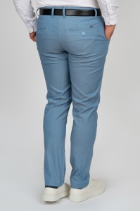 Pantaloni Barbati GAMA, Bumbac Elasticizat, Slim Fit, CHINO 0122 Gri Deschis C-2209 - Img 4