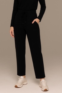 Pantaloni Dama Tricotati HERMINA , CLASIC P357 NEGRU