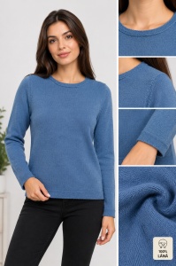 Pulover Dama Acvila, din Lana, PATRICIA - Albastru JEANS