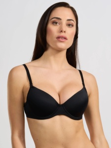 SUTIEN SPIMAN, Balconette, cu Armătură, Bretele detașabile 348 NEGRU - Img 3