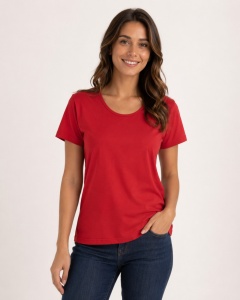 T.2500 Rosu, Tricou Dama KNOX, CLASIC