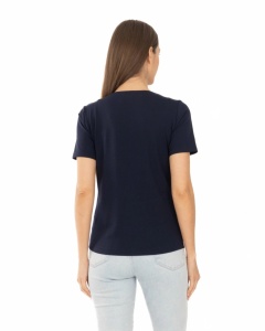 T.2501 Bleumarin, Tricou Dama KNOX, Clasic - Img 4