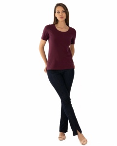 T.2501 PRUNA, Tricou Dama KNOX, Clasic - Img 4