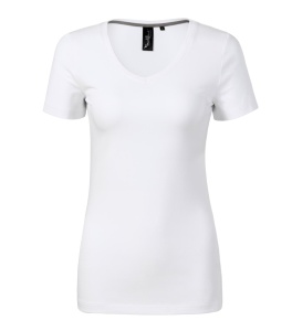 Tricou Dama Malfini ACTION V-Neck 701 Alb - Img 2