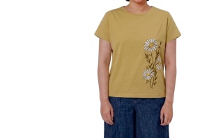 Tricou Dama TOROBISI TRICOTEX, Over-SIDE cu Imprimeu, 1039 GALBEN STINS