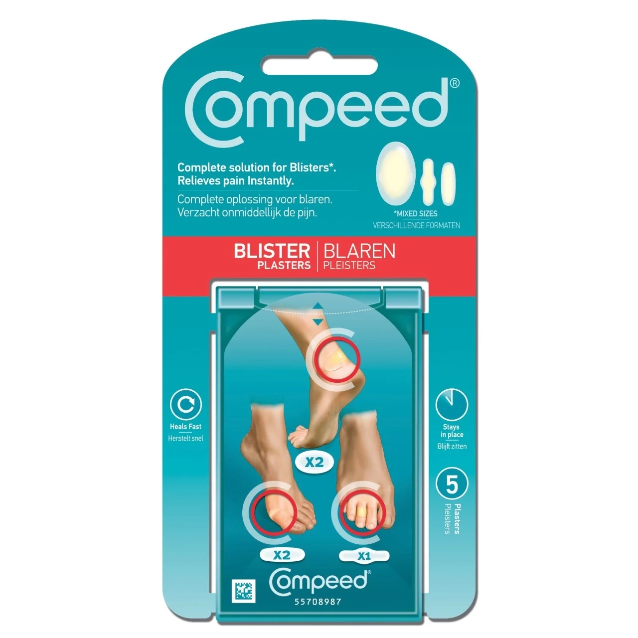 Plasturi medii pentru basici, 5 bucati, Compeed