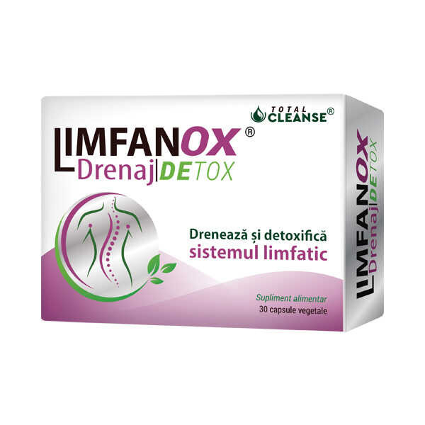 Limfanox Drenaj Detox Total Cleanse, 30 capsule, Cosmopharm