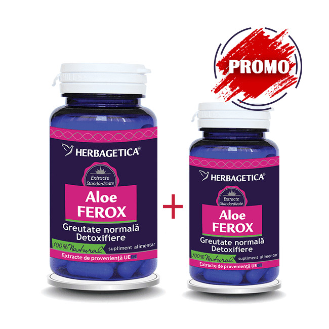 Aloe ferox x 60 capsule + 30 capsule, Herbagetica