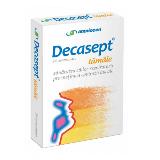 Decasept lamaie x 24 comprimate (Amniocen)