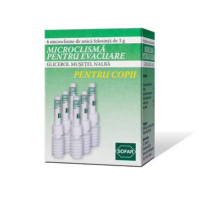 Microclisma pentru copii 3g x 6 doze (Sofar)