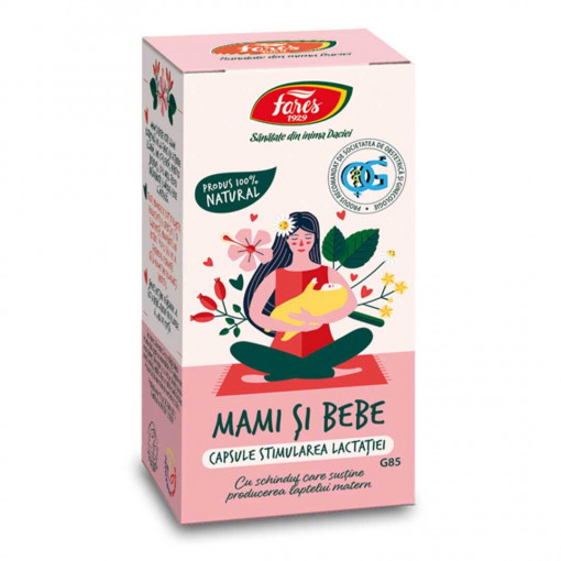 Stimularea lactatiei Mami si Bebe x 60 capsule (Fares)